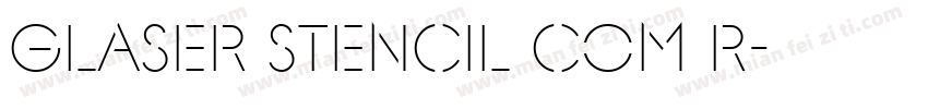 Glaser Stencil Com R字体转换